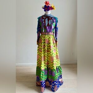 INSANE GUCCI Alessandro Michele NWT runway dress Spring 2016 silk sequins